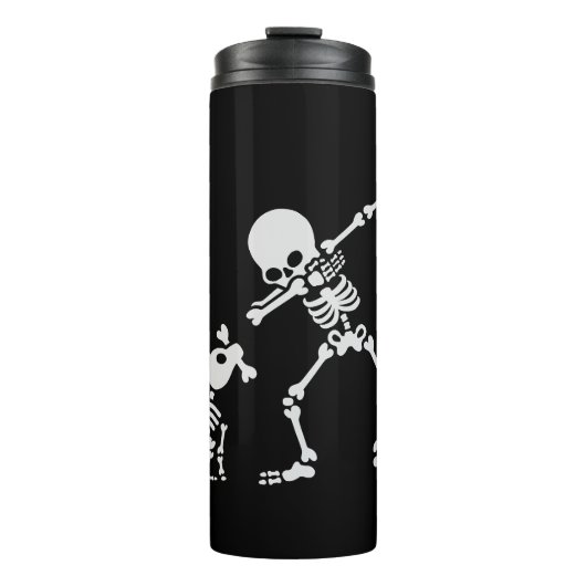 Dab dabbing skeleton Pet Dog Bone Thermosbeker (Voorkant)