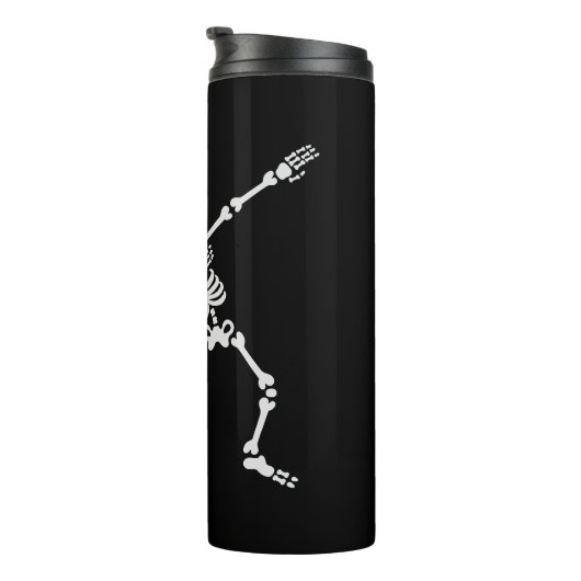 Dab dabbing skeleton Pet Dog Bone Thermosbeker (Geroteerd rechts)