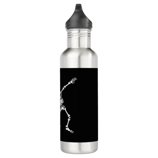 Dab dabbing skeleton Pet Dog Bone Waterfles (Rechts)