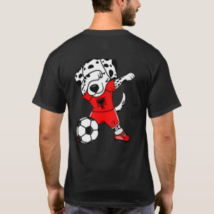 Dab Dalmatiër Albanië Voetbalfans Truitje Albanees T-shirt