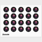 Dab Dance Granaatappel Grappig Dansen Dabbing Frui Ronde Sticker (Vel)
