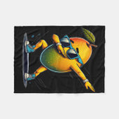 Dab Dance Mango Grappig Dansen Dabbing Fruit Fleece Deken (Voorkant (Horizontaal))