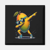 Dab Dance Mango Grappig Dansen Dabbing Fruit Magneet (Voorkant)