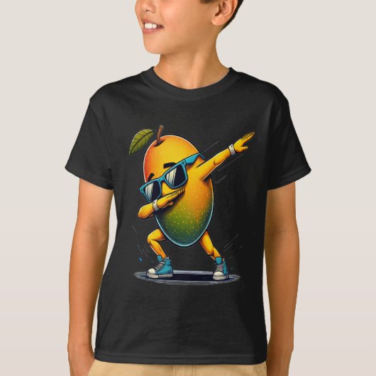 Dab Dance Mango Grappig Dansen Dabbing Fruit T-shirt (Voorkant)
