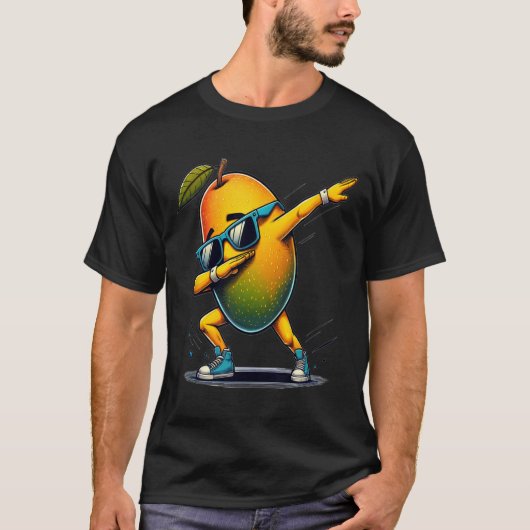Dab Dance Mango Grappig Dansen Dabbing Fruit T-shirt (Voorkant)