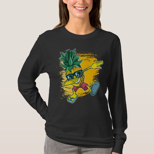 dab dans dabben ananas t-shirt (Voorkant)