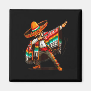 Dab Dans Dabbing Mexicaanse Poncho Cinco De Mayo M Magneet