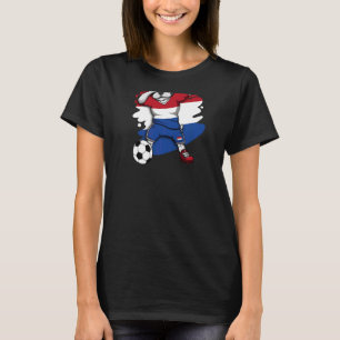 Dab French Bulldog Netherlands Soccer Fans Jersey T-shirt