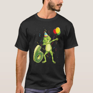 Dab Frog 6e verjaardag Zes jaar oude dag K T-shirt