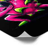 Dab Fruit Dancing Dabbing Dragon Fruit Meme Poster (Hoek)