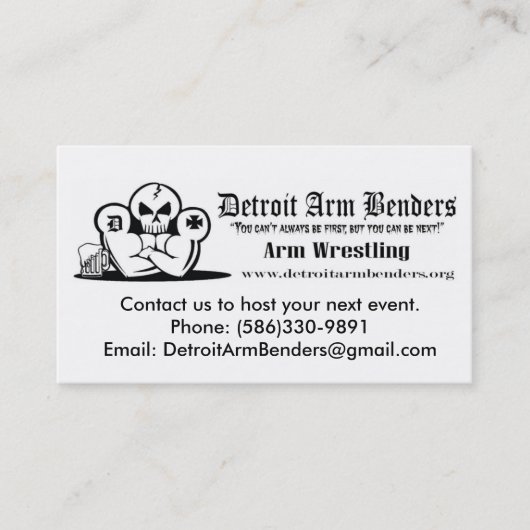 dab-kaart, contacteer ons om uw volgende gebeurten visitekaartje (Voorkant)