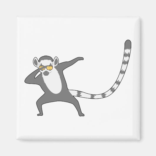 Dab lemur magneet (Voorkant)