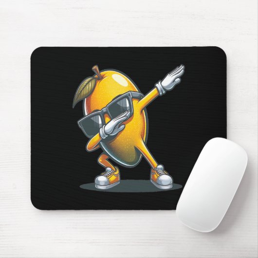 Dab Mango Dansen Dabbing Mango Fruit met Zonnebril Muismat (Met muis)