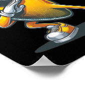 Dab Mango Dansen Dabbing Mango Fruit met Zonnebril Poster (Hoek)