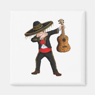 Dab Mexican Mariachi Costume Charro Sombrero Cinco Magneet