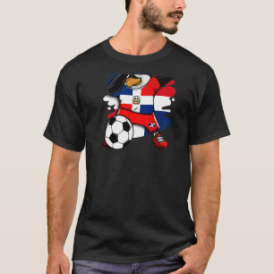 Dab Penguin Dominicaanse Republiek Voetbal T-shirt