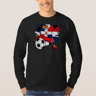 Dab Penguin Dominicaanse Republiek Voetbal T-shirt