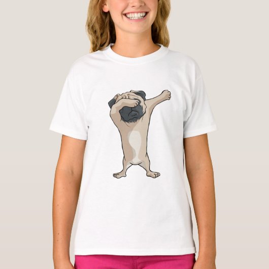 Dab Pug2 Dabber Dance T-shirt (Voorkant)