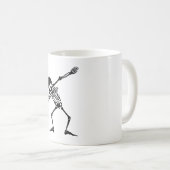 Dab skelet dabbing skelet - schedel mannen shirt koffiemok (Voorkant rechts)