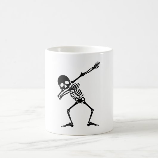 Dab skelet dabbing skelet - schedel mannen shirt koffiemok (Center)