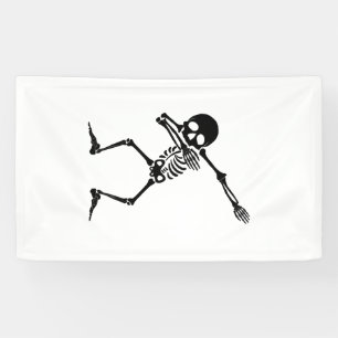 Dab skelet dabende skelet - schedel mannen shirt spandoek