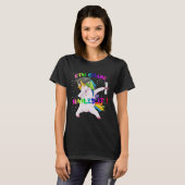 Dab Unicorn Sixth 6th Grade Graduation Cap Nailed  T-shirt (Voorkant volledig)