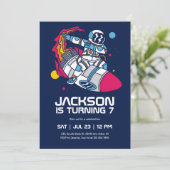 Dababababere astronaut buitenruimteschakelkinderen kaart (Staand voorkant)