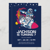 Dababababere astronaut buitenruimteschakelkinderen kaart (Voorkant / Achterkant)