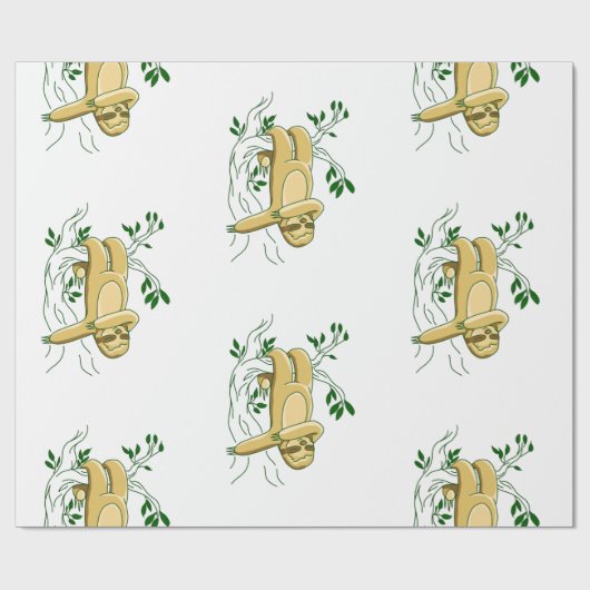 dabans hangend slokje grappig cadeaupapier (Vlak)