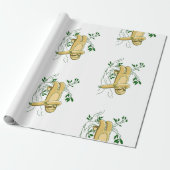 dabans hangend slokje grappig cadeaupapier (Uitgerold)
