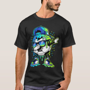 Dabben Ijsje Sprinkels Voetbal Drip Jongens Kinder T-shirt