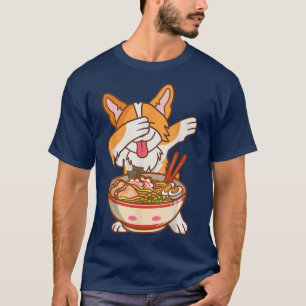 Dabben Ramen Anime  Grappige Noedels Kawaii Hond J T-shirt