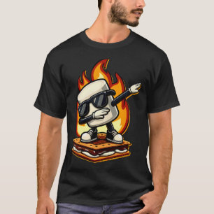 Dabben Smore Marshmallow Schattig Dab Dans Kampere T-shirt