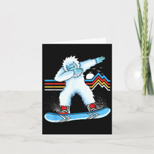 Dabben yeti snowboarden vintage berg kaart