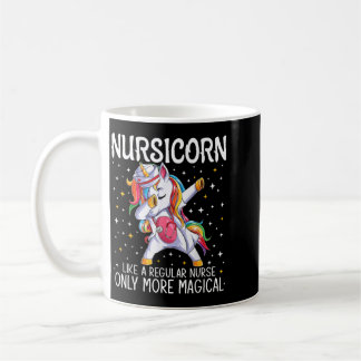 Dabbende Eenhoorn Nursicorn Grappig Verpleegster C Koffiemok
