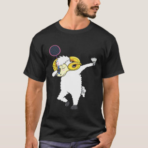 Dabbende Geit Badminton Badminton Speler Geit Dab T-shirt