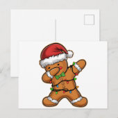 Dabbende Licht Kerstboom van Peperkoek Kerstmis Briefkaart (Voorkant / Achterkant)