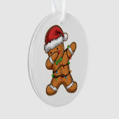 Dabbende Licht Kerstboom van Peperkoek Kerstmis Ornament (voorkant)