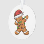 Dabbende Licht Kerstboom van Peperkoek Kerstmis Ornament (voorkant)