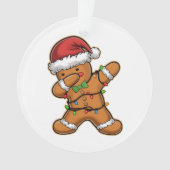 Dabbende Licht Kerstboom van Peperkoek Kerstmis Ornament (voorkant)