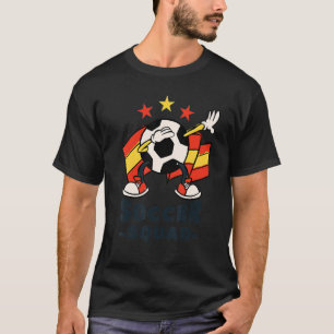 Dabbende Voetbal Spanje Vlag Voetbalteam T-shirt