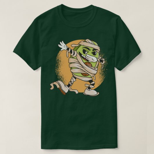 dabbermummie avocado Halloween design T-shirt (Design voorkant)