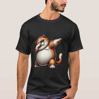 Dabbiing Vette Kat Kunstontwerp, Whimsical Vette K T-shirt