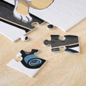 Dabbinbg Shiba Inu on Skateboard Coffee Mok Legpuzzel (Zijkant)