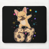 Dabbing 67 French Bulldog 67 Dog Funny Six Seven M Muismat (Voorkant)