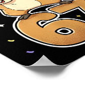 Dabbing 67 Squirrel 67 Funny Six Seven Gen Z Slang Poster (Hoek)