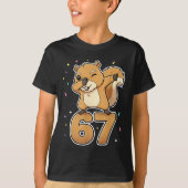 Dabbing 67 Squirrel 67 Funny Six Seven Gen Z Slang T-shirt (Voorkant)