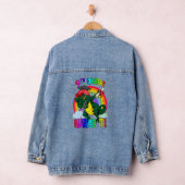 Dabbing 9th Grade Dinosaur Rex Afstuderen Nailed I Denim Jacket (Hangar)