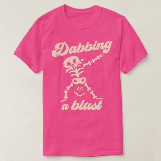 Dabbing a Blast Grappig Skelet Fart Joke T-shirt (Design voorkant)