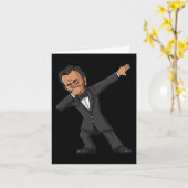 Dabbing Abraham Lincoln 4 juli Abe Dab Boys G Kaart (Gele Bloem)